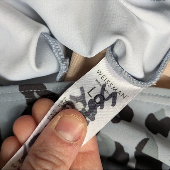 WEISSMAN Dance Costume BE PREPARED 12104 Cheetah animal print gray unitard LC - Picture 8 of 9